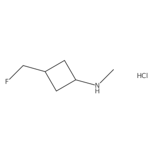 3-(fluoromethyl)-N-methyl-cyclobutanamine;hydrochloride Structure
