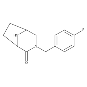 3-(4-Fluoro-benzyl)-3,8-diaza-bicyclo[3.2.1]octan-2-one Structure
