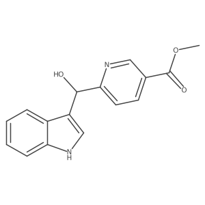 Methyl 6-(hydroxy-1H-indol-3-ylmethyl)-3-pyridinecarboxylate结构式