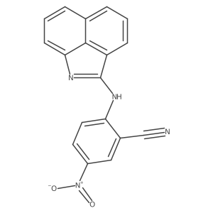 2-(Benz[cd]indol-2-ylamino)-5-nitrobenzonitrile结构式