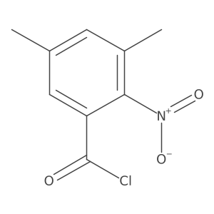 3,5-Dimethyl-2-nitrobenzoyl chloride结构式