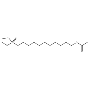 11-Dimethoxyphosphorylundecyl acetate结构式