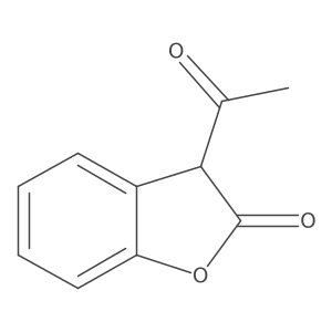 3-acetyl-3H-1-benzofuran-2-one结构式