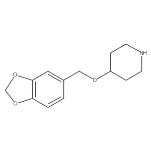 4-(1,3-Benzodioxol-5-ylmethoxy)piperidine Structure