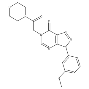 3-(3-methoxyphenyl)-6-(2-morpholino-2-oxoethyl)-3H-[1,2,3]triazolo[4,5-d]pyrimidin-7(6H)-one Structure