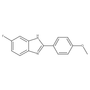 6-Fluoro-2-(4-methoxyphenyl)-1H-benzimidazole结构式