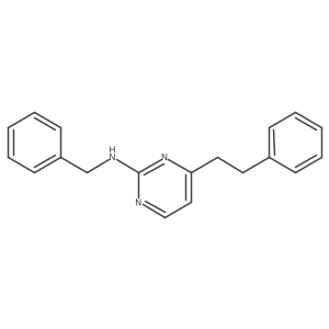 N-benzyl-4-(2-phenylethyl)pyrimidin-2-amine结构式