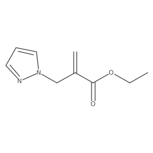 Ethyl 2-(1H-pyrazol-1-ylmethyl)acrylate结构式