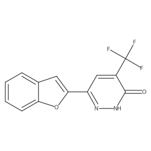 6-(Benzo-[B]-furan-2-YL)-3-hydroxy-4-(trifluoromethyl)pyridazine结构式