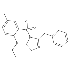 1-[(2-Ethoxy-5-methylphenyl)sulfonyl]-2-benzyl-2-imidazoline结构式
