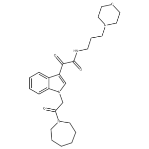 2-(1-(2-(azepan-1-yl)-2-oxoethyl)-1H-indol-3-yl)-N-(3-morpholinopropyl)-2-oxoacetamide Structure