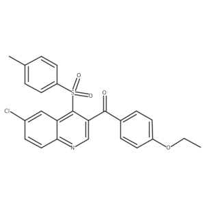 (6-Chloro-4-tosylquinolin-3-yl)(4-ethoxyphenyl)methanone Structure