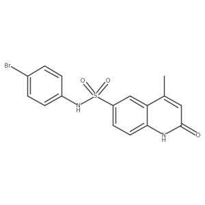N-(4-bromophenyl)-4-methyl-2-oxo-1,2-dihydroquinoline-6-sulfonamide Structure