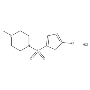 1-(5-Chloro-thiophene-2-sulfonyl)-4-methyl-piperazine hydrochloride结构式