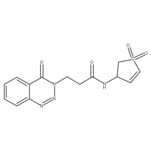 N-(1,1-dioxido-2,3-dihydrothiophen-3-yl)-3-(4-oxo-1,2,3-benzotriazin-3(4H)-yl)propanamide Structure