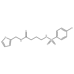 4-(4-chlorophenylsulfonamido)-N-(furan-2-ylmethyl)butanamide Structure