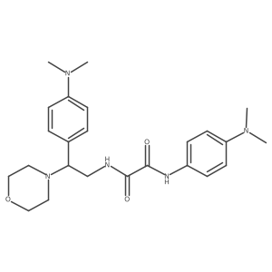 N1-(4-(dimethylamino)phenyl)-N2-(2-(4-(dimethylamino)phenyl)-2-morpholinoethyl)oxalamide Structure