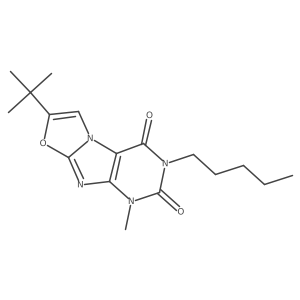7-(tert-butyl)-1-methyl-3-pentyloxazolo[2,3-f]purine-2,4(1H,3H)-dione Structure