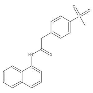 2-(4-(methylsulfonyl)phenyl)-N-(naphthalen-1-yl)acetamide Structure