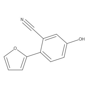 2-Furan-2-yl-5-hydroxy-benzonitrile结构式