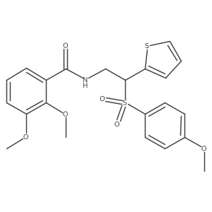 2,3-dimethoxy-N-[2-[(4-methoxyphenyl)sulfonyl]-2-(2-thienyl)ethyl]benzamide结构式