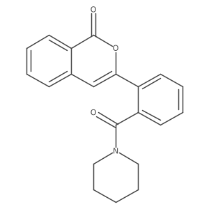 3-[2-(piperidinocarbonyl)phenyl]-1H-isochromen-1-one Structure
