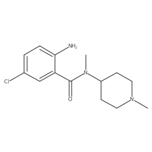 2-Amino-5-chloro-N-methyl-N-(1-methylpiperidin-4-YL)benzamide结构式