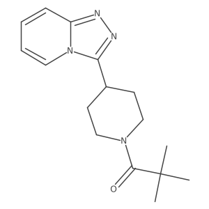 2,2-Dimethyl-1-[4-([1,2,4]triazolo[4,3-a]pyridin-3-yl)piperidin-1-yl]propan-1-one Structure