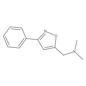 N,N-dimethyl-1-(3-phenyl-1,2-oxazol-5-yl)methanamine结构式