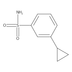 3-Cyclopropylbenzenesulfonamide结构式