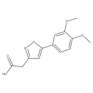 2-(5-(3,4-Dimethoxyphenyl)isoxazol-3-yl)acetic acid结构式