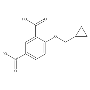 2-(Cyclopropylmethoxy)-5-nitrobenzoic acid Structure