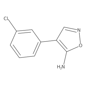 4-(3-Chlorophenyl)-1,2-oxazol-5-amine结构式