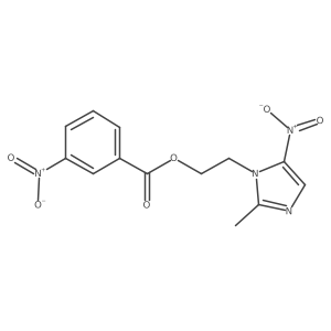 1H-Imidazole-1-ethanol, 2-methyl-5-nitro-, 1-(3-nitrobenzoate)结构式