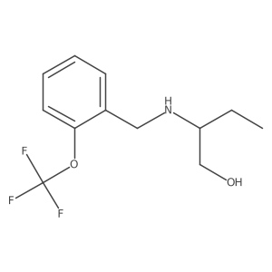2-[[[2-(Trifluoromethoxy)phenyl]methyl]amino]-1-butanol结构式