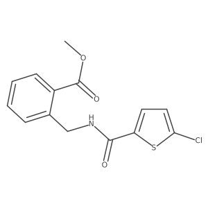 Methyl 2-{[(5-chlorothiophen-2-yl)carbonylamino]methyl}benzoate结构式