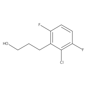 3-(2-Chloro-3,6-difluorophenyl)propan-1-OL Structure