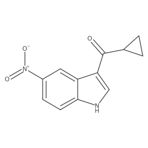 3-cyclopropanecarbonyl-5-nitro-1H-indole结构式