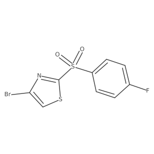 4-Bromo-2-((4-fluorophenyl)sulfonyl)thiazole结构式