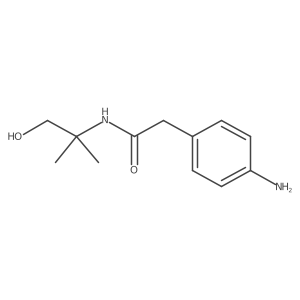 2-(4-aminophenyl)-N-(2-hydroxy-1,1-dimethylethyl)acetamide Structure
