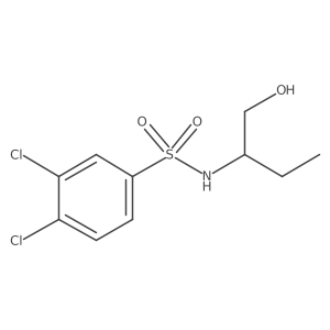 [(3,4-Dichlorophenyl)sulfonyl](1-ethyl-2-hydroxyethyl)amine结构式