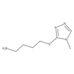 3-[(4-Aminobutyl)sulfanyl]-4-methyl-4H-1,2,4-triazole Structure