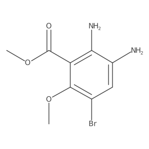 Methyl 2,3-diamino-5-bromo-6-methoxybenzoate结构式