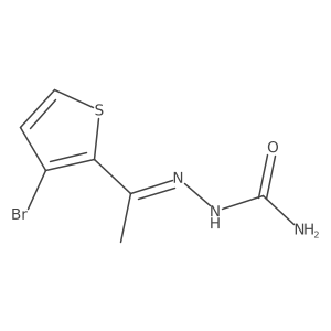 2-[1-(3-Bromo-2-thienyl)ethylidene]hydrazinecarboxamide Structure