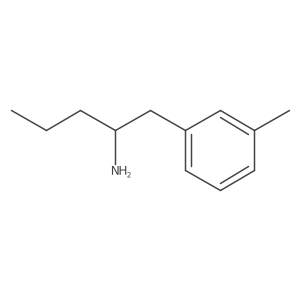 1-(3-Methylphenyl)pentan-2-amine Structure