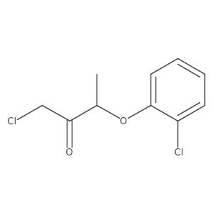 1-Chloro-3-(2-chlorophenoxy)butan-2-one结构式
