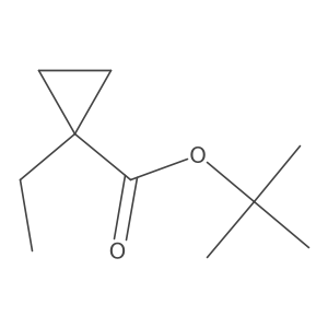 1,1-Dimethylethyl 1-ethylcyclopropanecarboxyl ate Structure