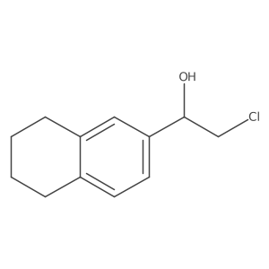 (1R)-2-chloro-1-(5,6,7,8-tetrahydronaphthalen-2-yl)ethanol结构式