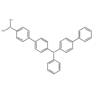 (4'-([1,1'-Biphenyl]-4-yl(phenyl)amino)-[1,1'-biphenyl]-4-yl)boronic acid结构式