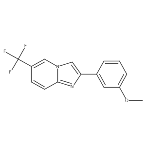 2-(3-Methoxyphenyl)-6-(trifluoromethyl)imidazo[1,2-a]pyridine Structure